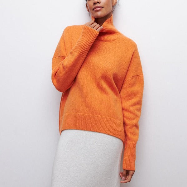 Turtleneck Trui Regular Fit Gebreid voor Dames | Winterwarm en Stijlvol | Zachte en Isolerende Stof