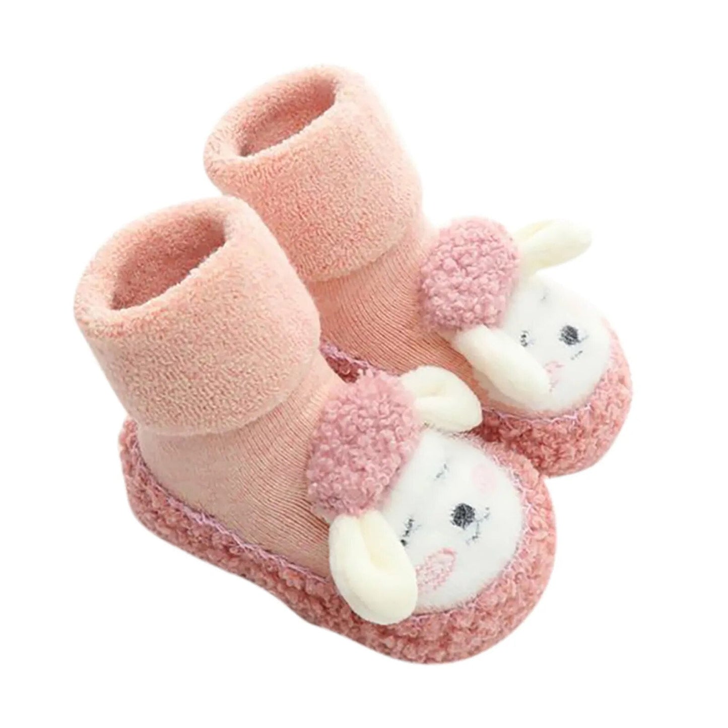 BunnyFeet - Warme Babyslofjes met Schattig Dierenontwerp en Antislip Zolen