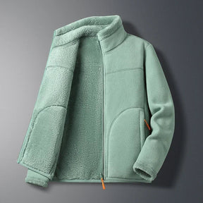 Heren Winterjas met Hoge Kraag en Rits | Extra Warm & Lichtgewicht