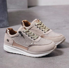 UrbanChic - Stijlvolle Dames Sneakers met Ritsdetail