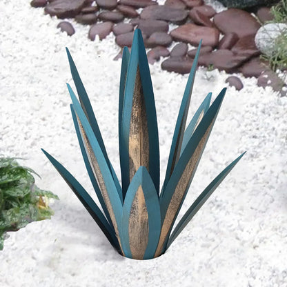 OutdoorGarden - Handgemaakte, beschilderde metalen agave planten