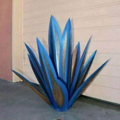 OutdoorGarden - Handgemaakte, beschilderde metalen agave planten