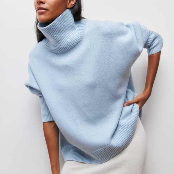 Turtleneck Trui Regular Fit Gebreid voor Dames | Winterwarm en Stijlvol | Zachte en Isolerende Stof