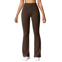 Mila – Flared Sportlegging met Scrunch Detail en Hoge Taille