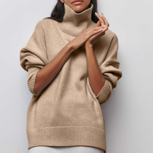 Turtleneck Trui Regular Fit Gebreid voor Dames | Winterwarm en Stijlvol | Zachte en Isolerende Stof