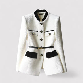 Sophia - Luxe Klassieke Blazer Met Tailleband