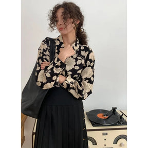 Camille - Chique Oversized Blouse met Bloemenprint