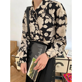 Camille - Chique Oversized Blouse met Bloemenprint