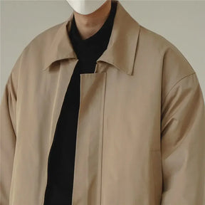 Luca - Stijlvolle Oversized Herenjas met Elastische Manchetten