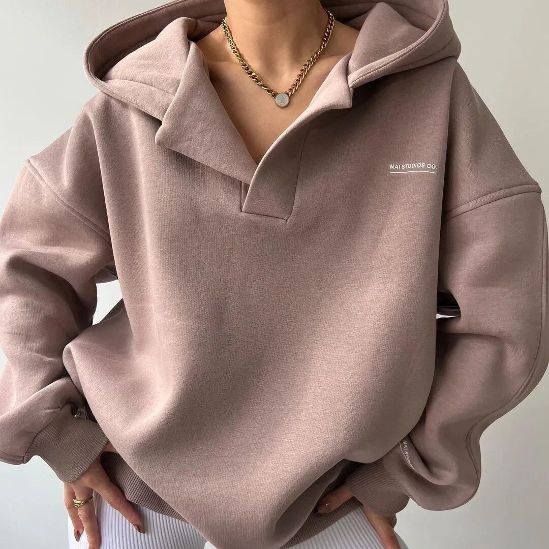 Hoodie Relaxed Fit Fleece voor Dames | Casual en Warm | Ideaal voor de Winter
