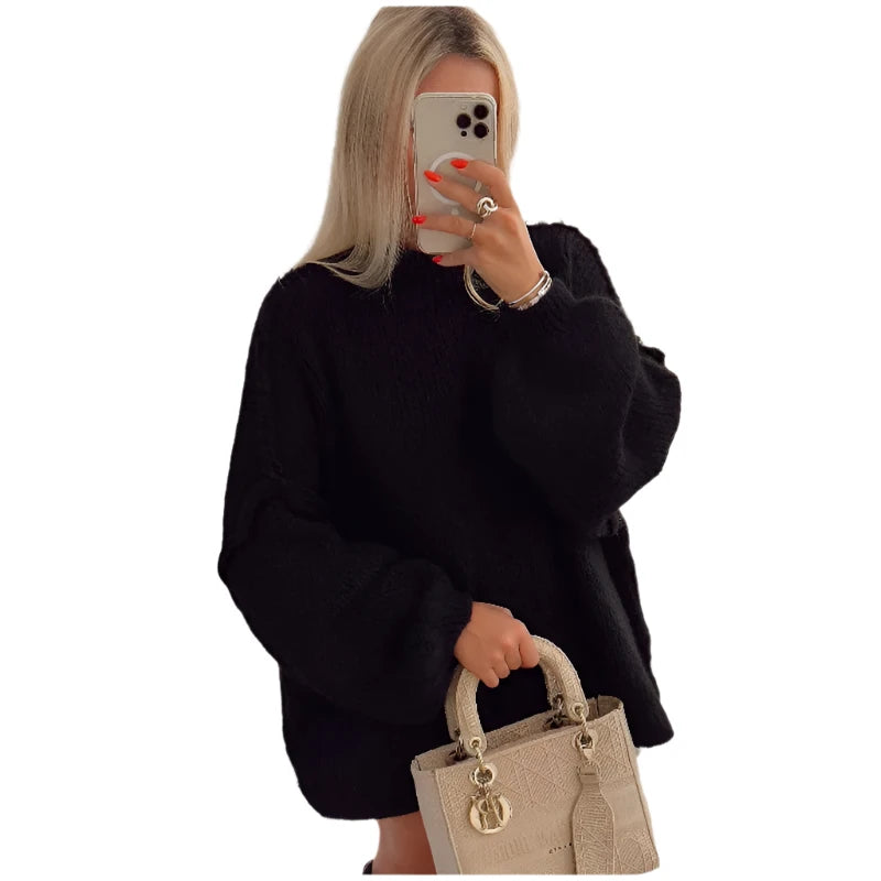 CosyChic - Oversized Trui met Zachte Textuur en Trendy Pasvorm