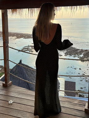 Jenna - Sexy Gehaakte Strandjurk voor de Zomer met Rugloze Stijl