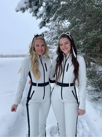 SnowChic - Dames Ski Jumpsuit met Rits en Tailleband