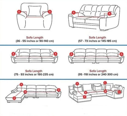 ChaiseLongue - Elastische waterdichte bankhoes