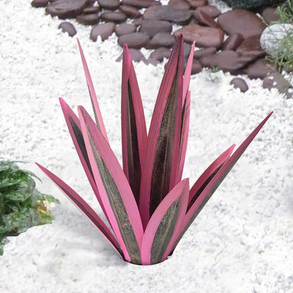 OutdoorGarden - Handgemaakte, beschilderde metalen agave planten