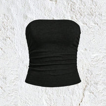 Sophie – Strapless Getailleerde Tank Top met Ruches