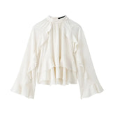 Sophie - Elegante Ruffle Blouse met Flare Mouwen