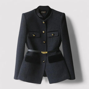 Sophia - Luxe Klassieke Blazer Met Tailleband