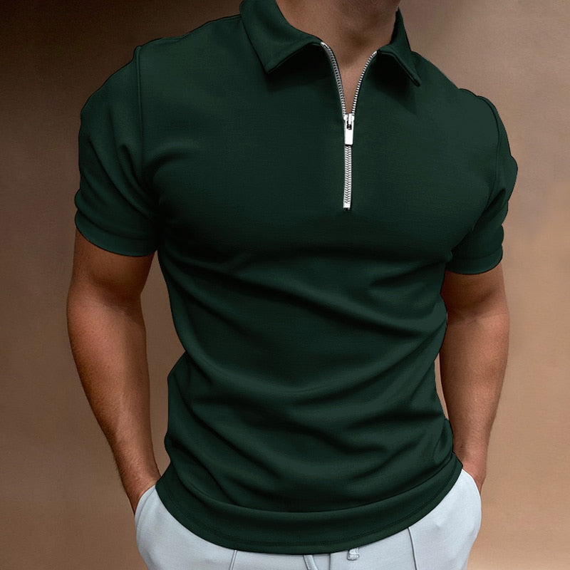 CosmoWear - Casual Rits Poloshirt