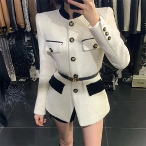 Sophia - Luxe Klassieke Blazer Met Tailleband