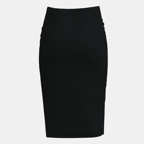 Olivia- Elegante Midi Rok met Hoge Taille en Split