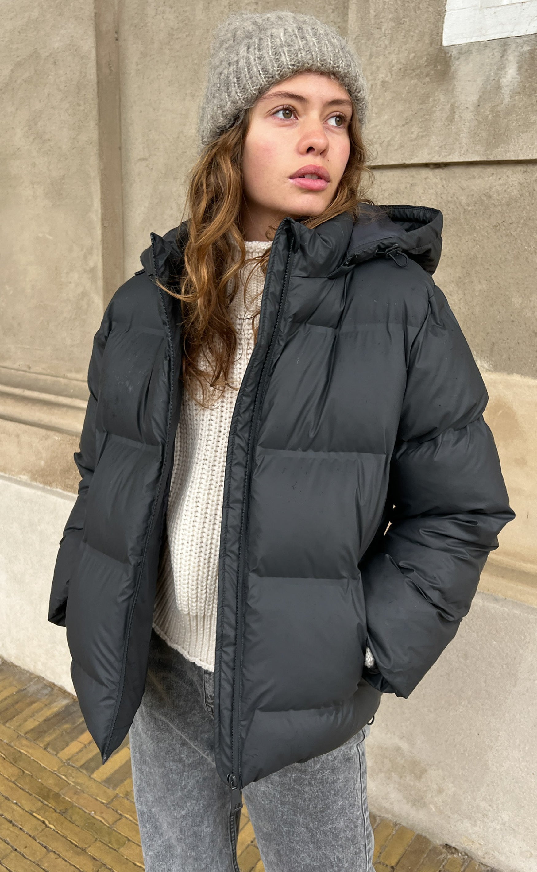 Dames Zwarte Winterparka Warm & Stijlvol | Oversized Pasvorm