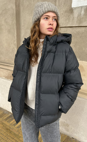 Dames Zwarte Winterparka Warm & Stijlvol | Oversized Pasvorm