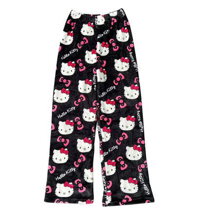 Hello Kitty - Fleece Pyjamabroek voor Koude Nachten