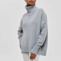 Turtleneck Trui Regular Fit Gebreid voor Dames | Winterwarm en Stijlvol | Zachte en Isolerende Stof