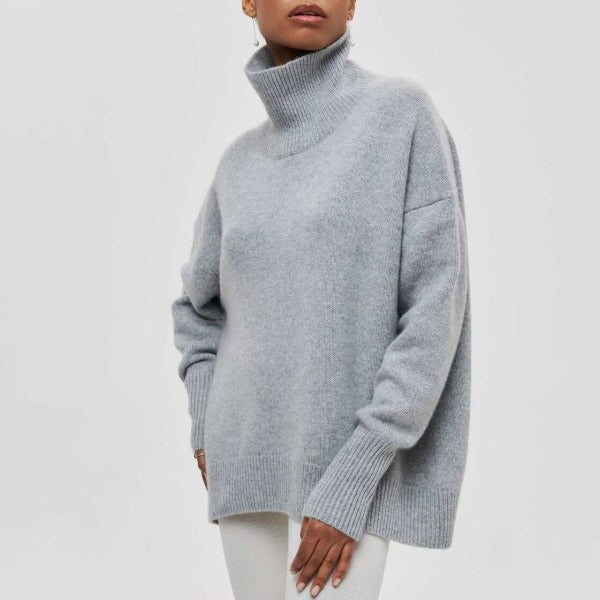 Turtleneck Trui Regular Fit Gebreid voor Dames | Winterwarm en Stijlvol | Zachte en Isolerende Stof