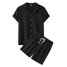 Milan - Casual Linnen Kleding Set met Knoopsluiting en Shorts