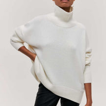 Turtleneck Trui Regular Fit Gebreid voor Dames | Winterwarm en Stijlvol | Zachte en Isolerende Stof