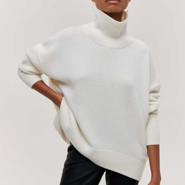 Turtleneck Trui Regular Fit Gebreid voor Dames | Winterwarm en Stijlvol | Zachte en Isolerende Stof
