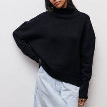 Turtleneck Trui Regular Fit Gebreid voor Dames | Winterwarm en Stijlvol | Zachte en Isolerende Stof