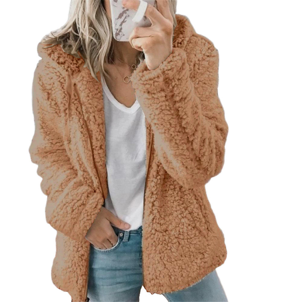 Dames Zachte en Pluizige Jas met Capuchon | Warme en Comfortabele Winterjas