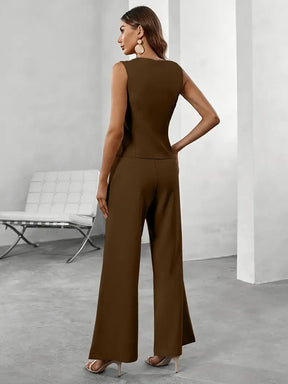 Elisa - Elegante Mouwloze Jumpsuit met Getailleerde Snit