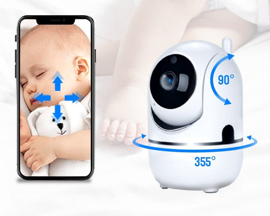 BabyCam 360° - Slimme Baby Monitor met Bewegingsdetectie en Nachtzicht