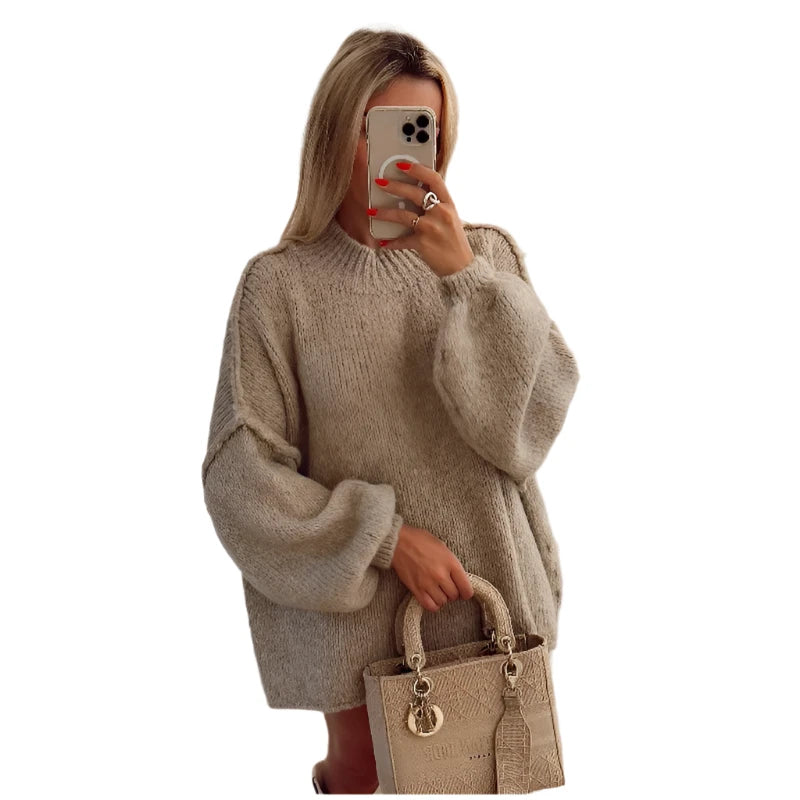 CosyChic - Oversized Trui met Zachte Textuur en Trendy Pasvorm