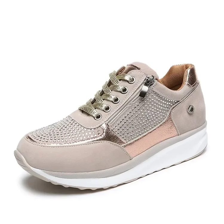 UrbanChic - Stijlvolle Dames Sneakers met Ritsdetail