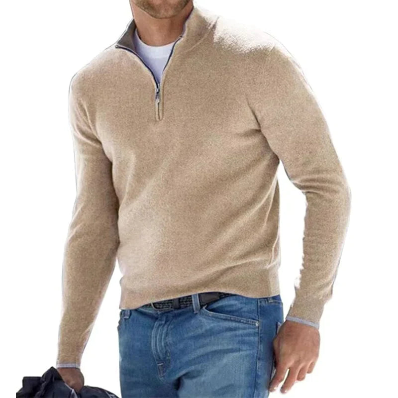 Heren Trui met Halve Rits Nacht | Warm & Comfort