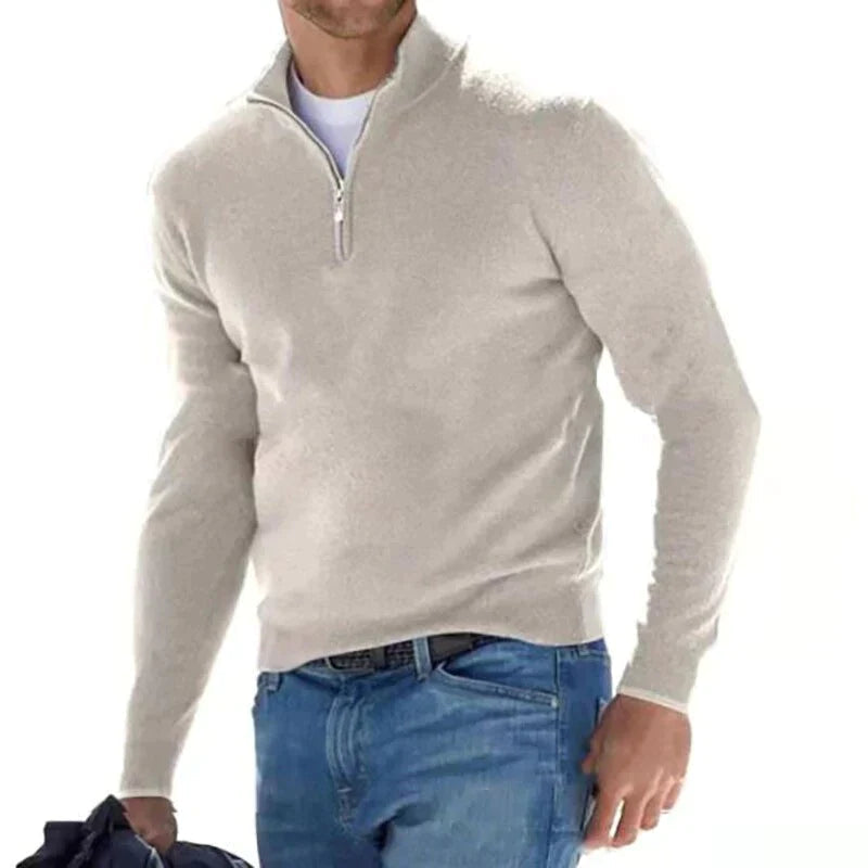 Heren Trui met Halve Rits Nacht | Warm & Comfort