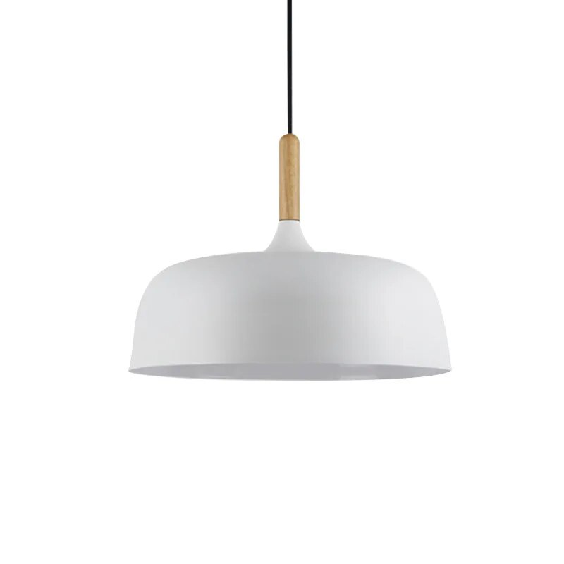 NordicLight - Scandinavische Hanglamp met Hout en Metaal Accenten