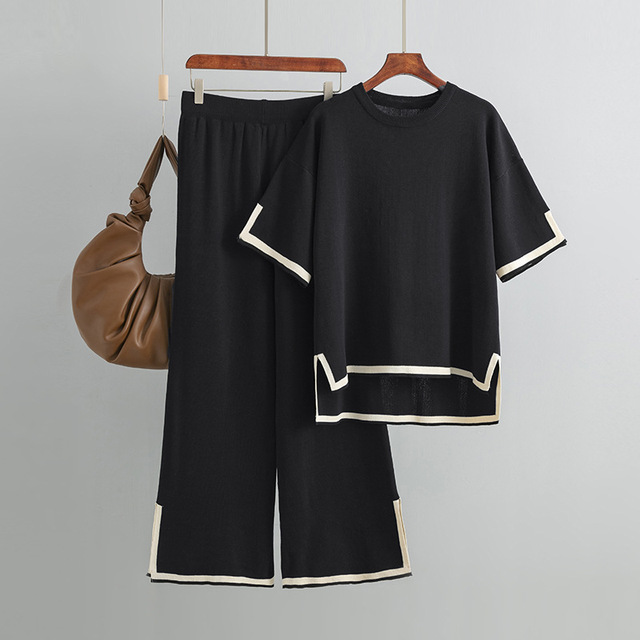 Dames Minimalistisch Tweedelig Set | Ontspannen Comfort