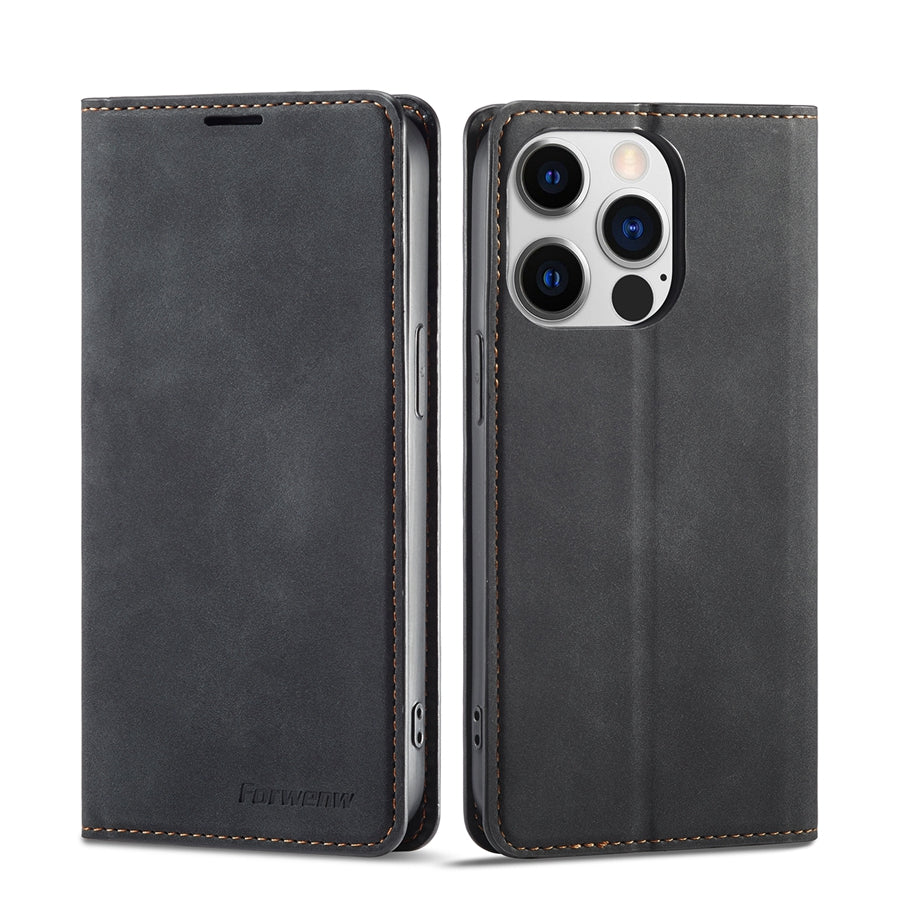 LeatherFold - Luxe Wallet Case voor Smartphones