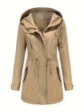 Dames Lange Winterparka met Capuchon | Lichtgewicht Lange Jas met Rits