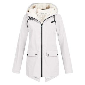 Dames Warme Parka met Capuchon en Rits | Lange & Gezellige Jas