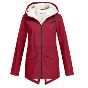 Dames Warme Parka met Capuchon en Rits | Lange & Gezellige Jas