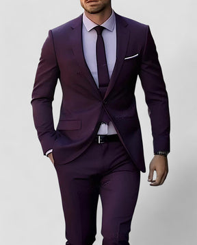 Pak Slim Fit Polyester voor Heren | Stijlvolle 2-delige Look | Lichtgewicht en Comfortabel