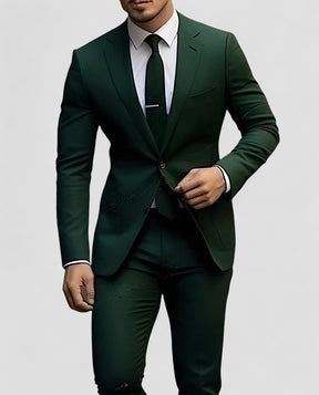 Pak Slim Fit Polyester voor Heren | Stijlvolle 2-delige Look | Lichtgewicht en Comfortabel