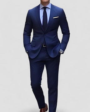 Pak Slim Fit Polyester voor Heren | Stijlvolle 2-delige Look | Lichtgewicht en Comfortabel
